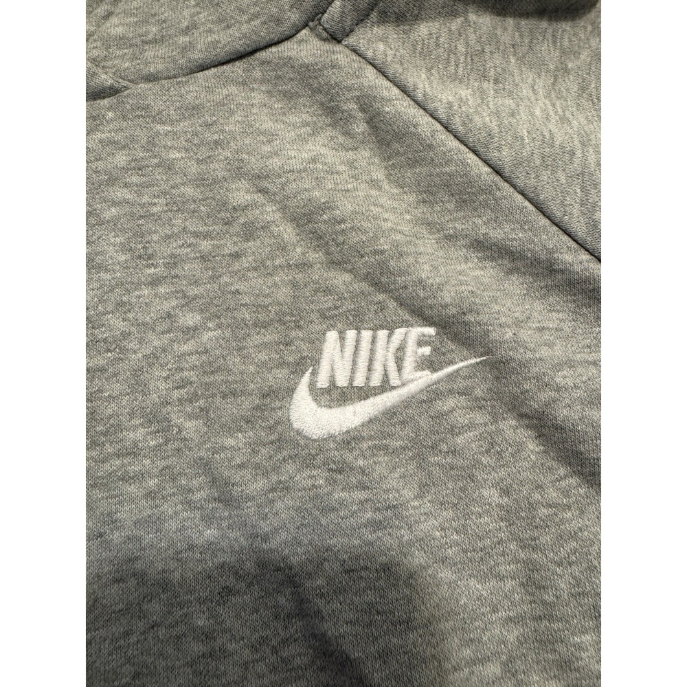 2 Nike Women's Medium Pullover Hoodies Sweatshirts Gray Black Swoosh Logo - Picture 7 of 10